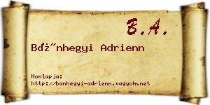 Bánhegyi Adrienn névjegykártya