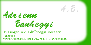 adrienn banhegyi business card